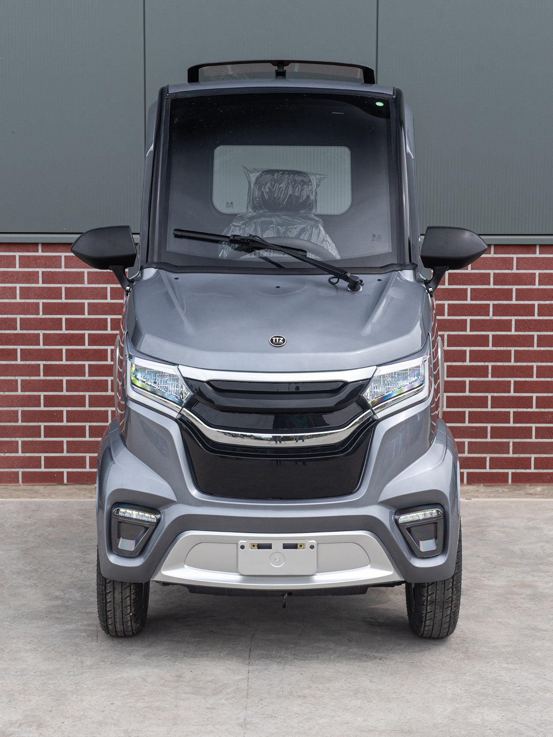 TTZ Electric Invalidevoertuig 1.0 - Silber/Grau - Volles elektrisches Bremsmobil - 45 km/h - Alternatief für Canta